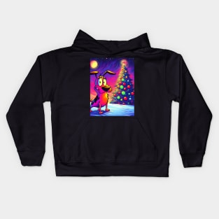 Festive Cartoon Extravaganza: Unique Animated Delights for a Merry Christmas! Kids Hoodie